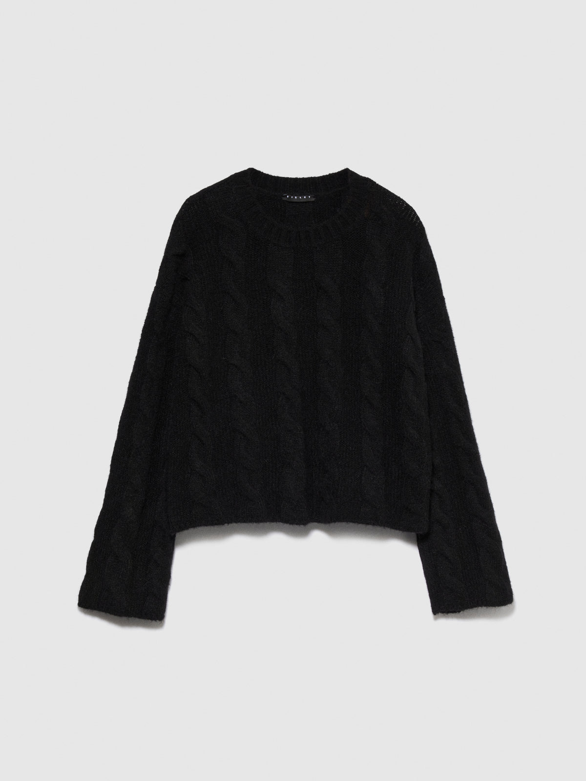 Maglia cropped con trecce