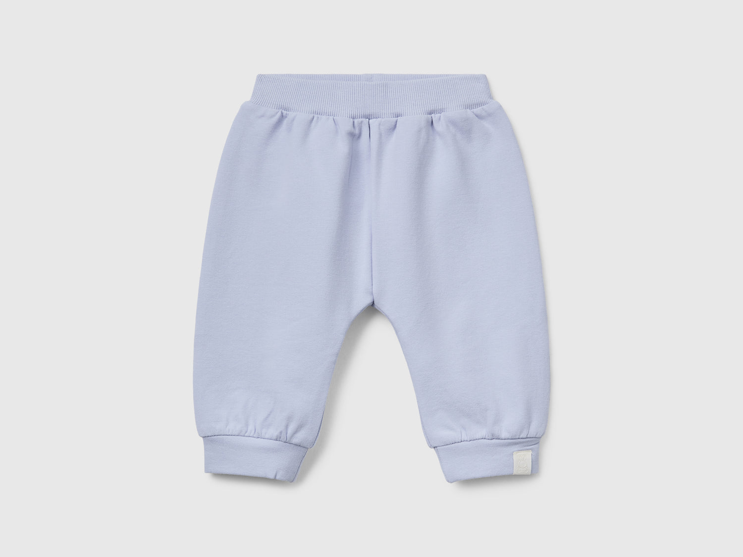 Pantaloni in felpa da neonato celeste | Benetton Outlet