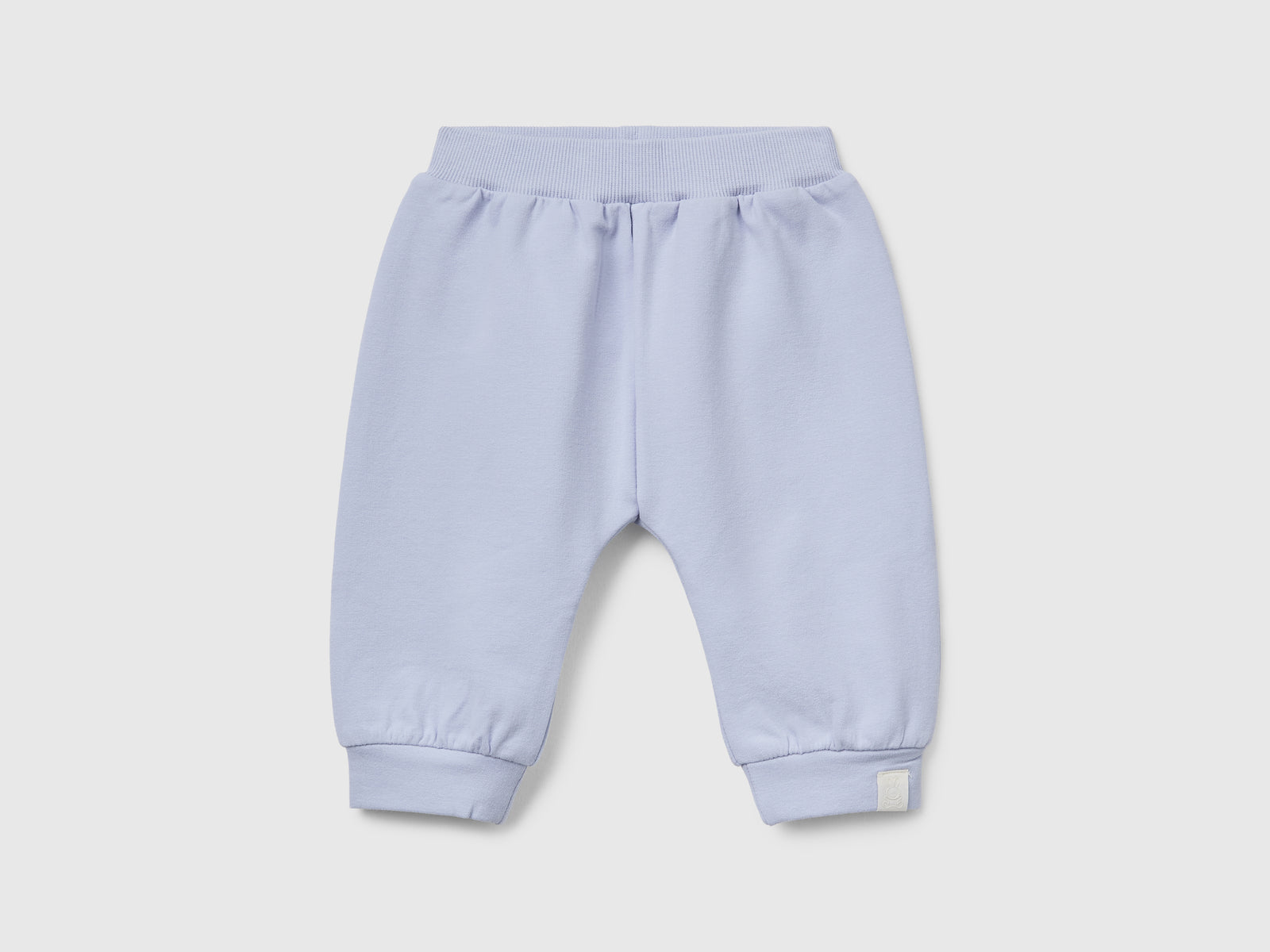 Pantaloni in felpa da neonato celeste | Benetton Outlet