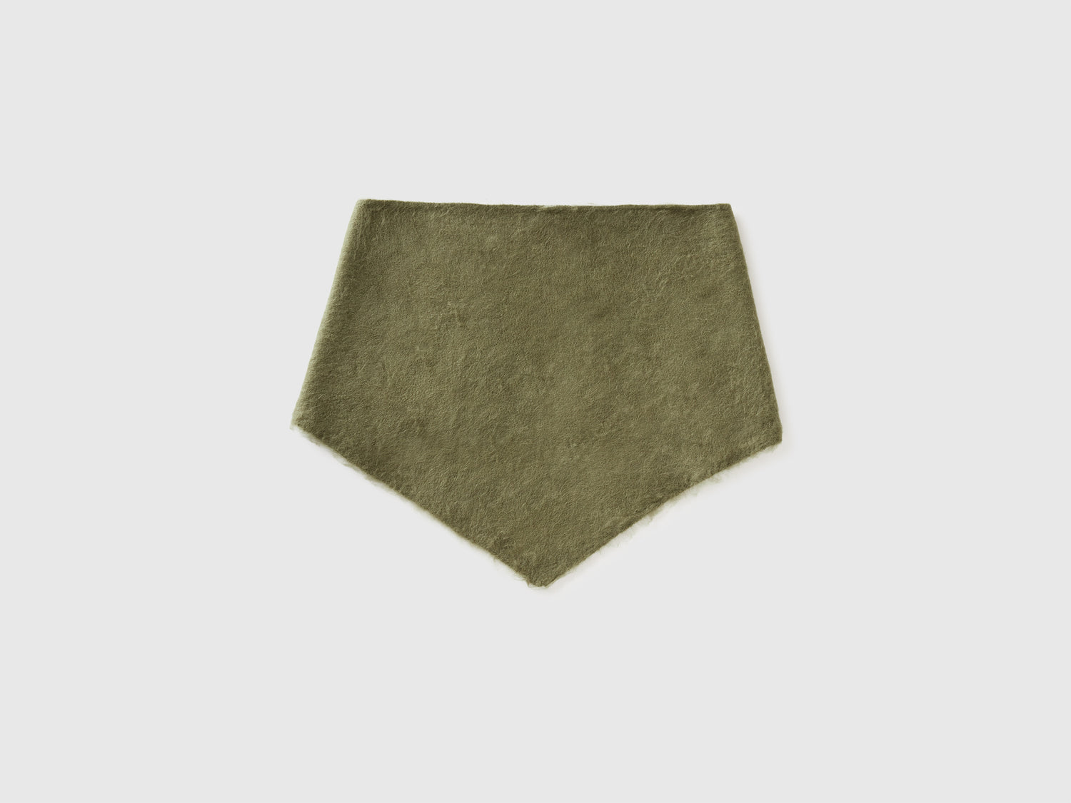 Scialle in misto lana da donna verde militare | Benetton Outlet