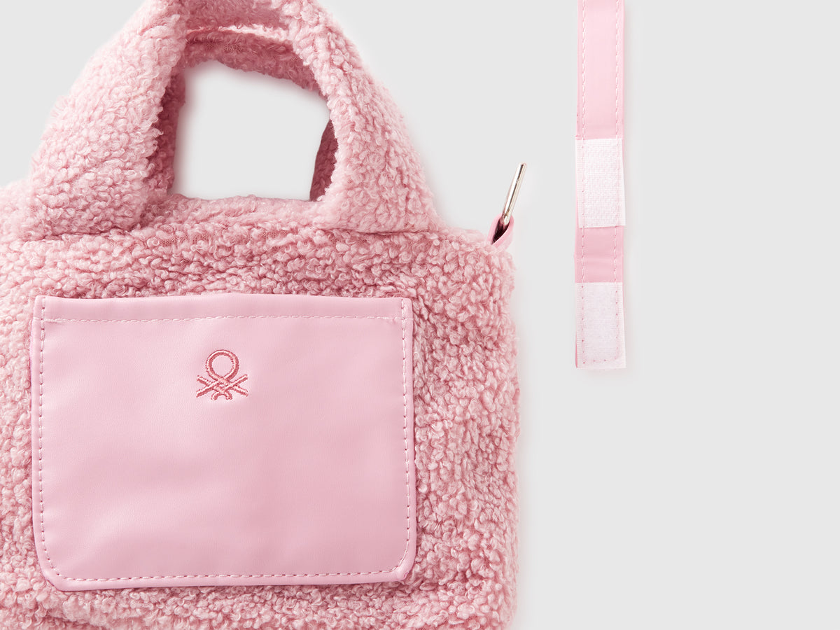 Borsa in pelliccetta sintetica