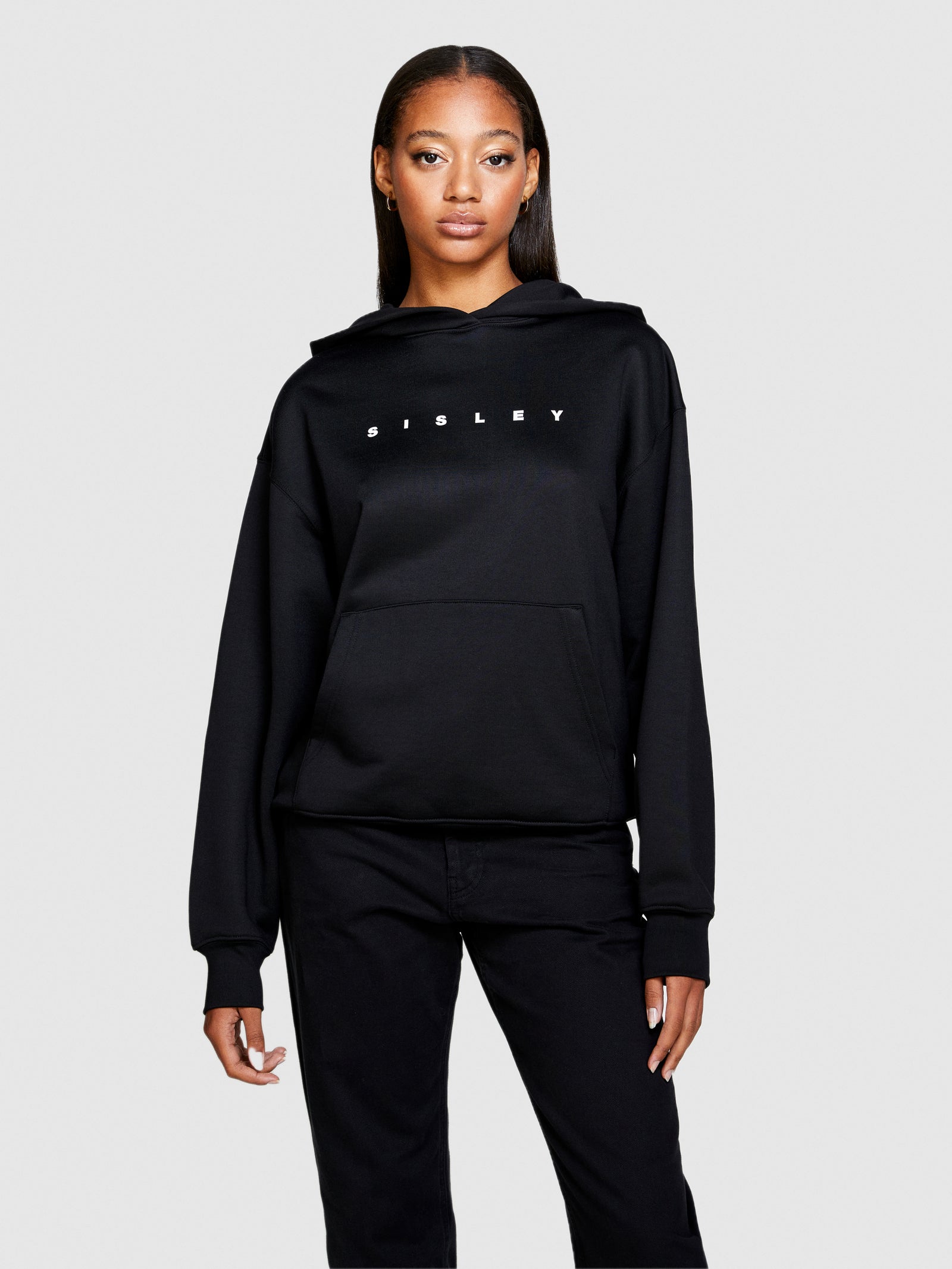 Felpa unisex con logo da uomo nero 2 | Sisley Outlet