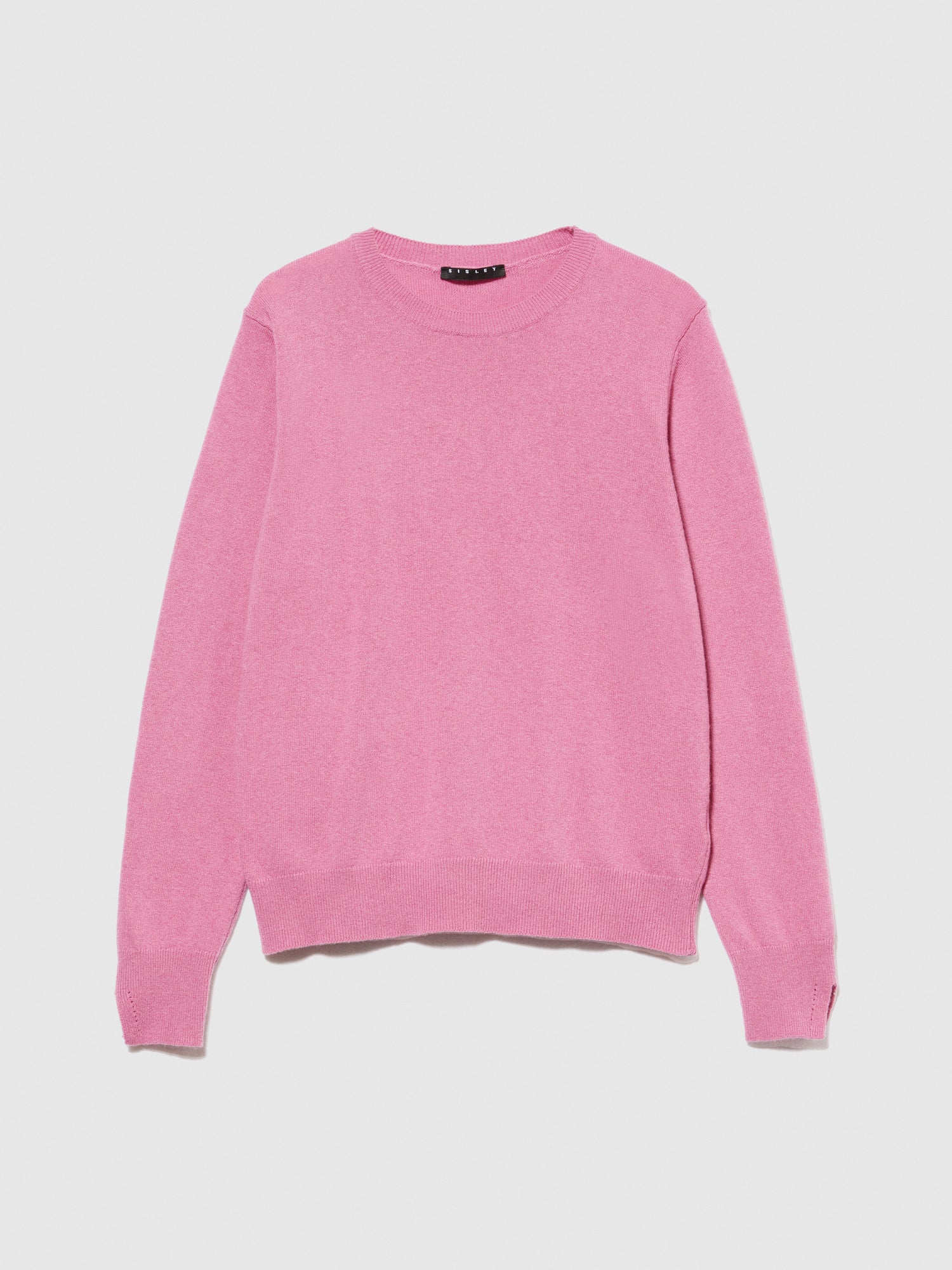 Maglia girocollo da donna rosa | Sisley Outlet