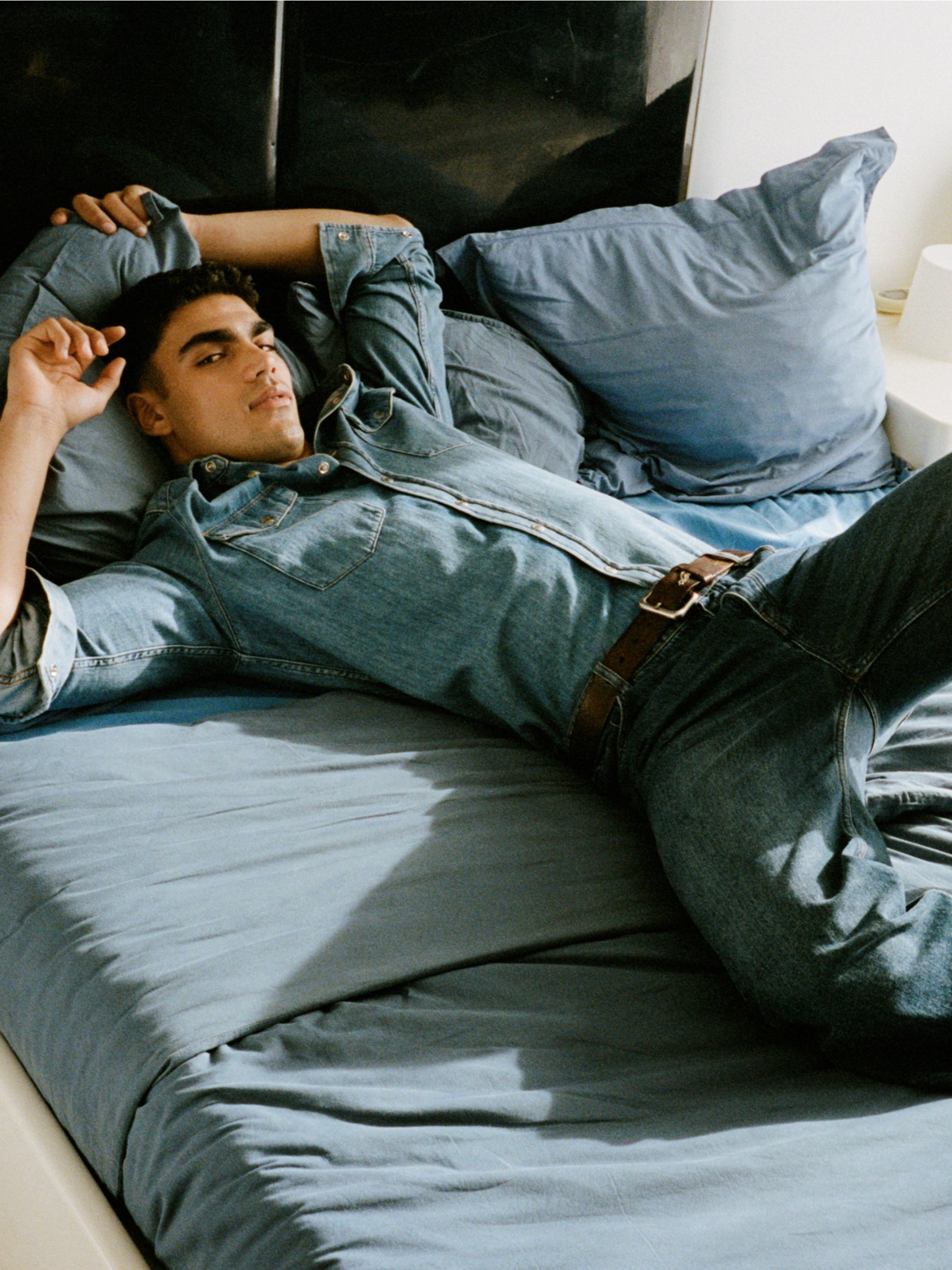 Camicia di jeans regular fit da uomo blu 2 | Sisley Outlet