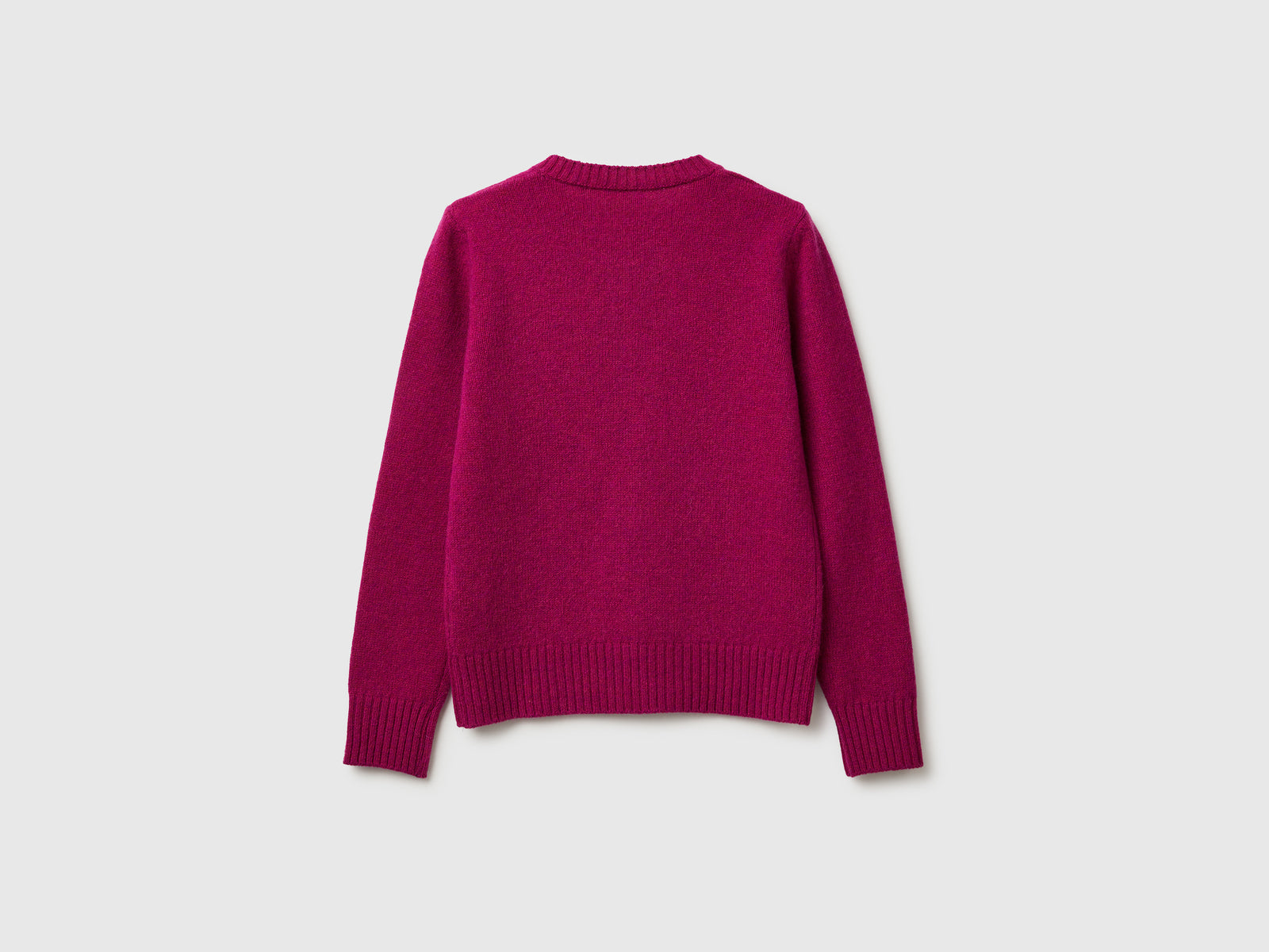 Cardigan in pura lana Shetland da donna fucsia 2 | Benetton Outlet