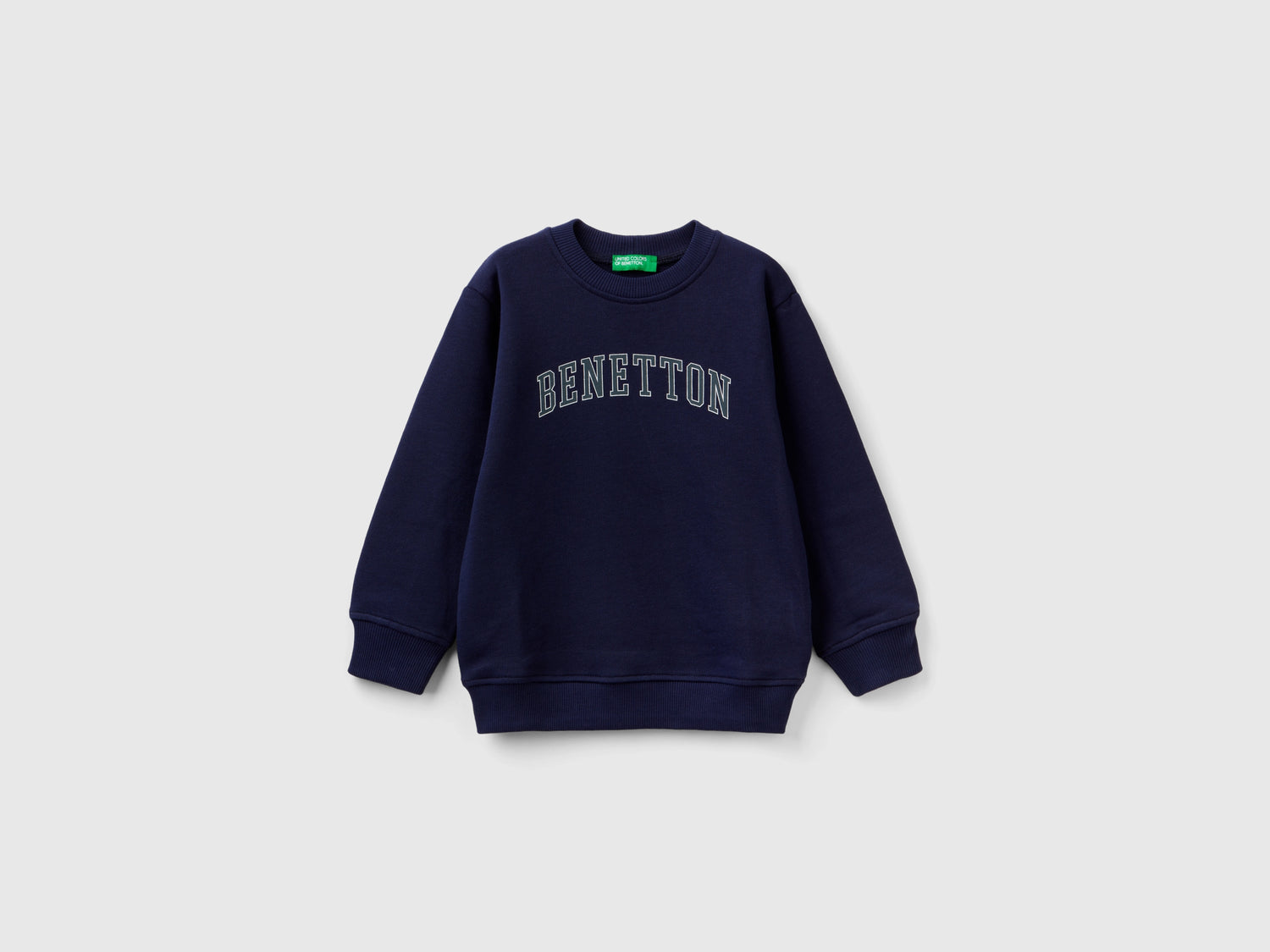 Felpa 100% cotone biologico da bimbo blu scuro | Benetton Outlet