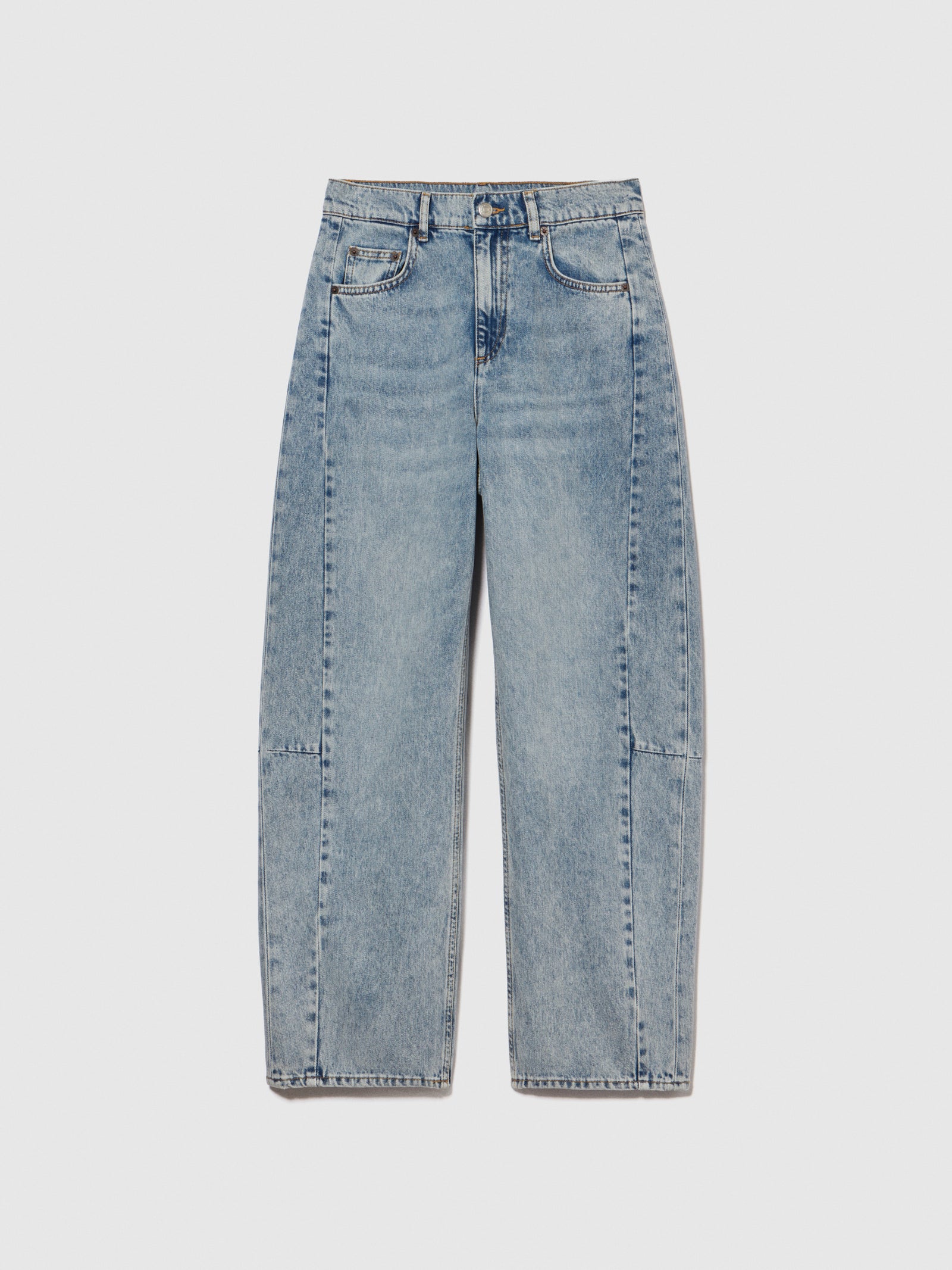 Jeans barrel leg da donna azzurro | Sisley Outlet