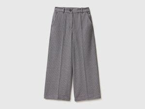 Pantaloni ampi pied de poule