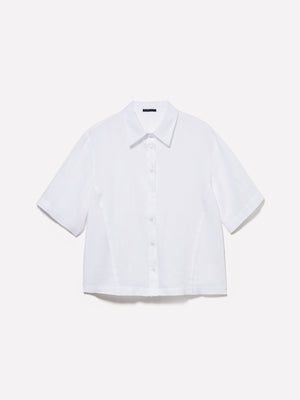 Camicia a maniche corte in 100% lino