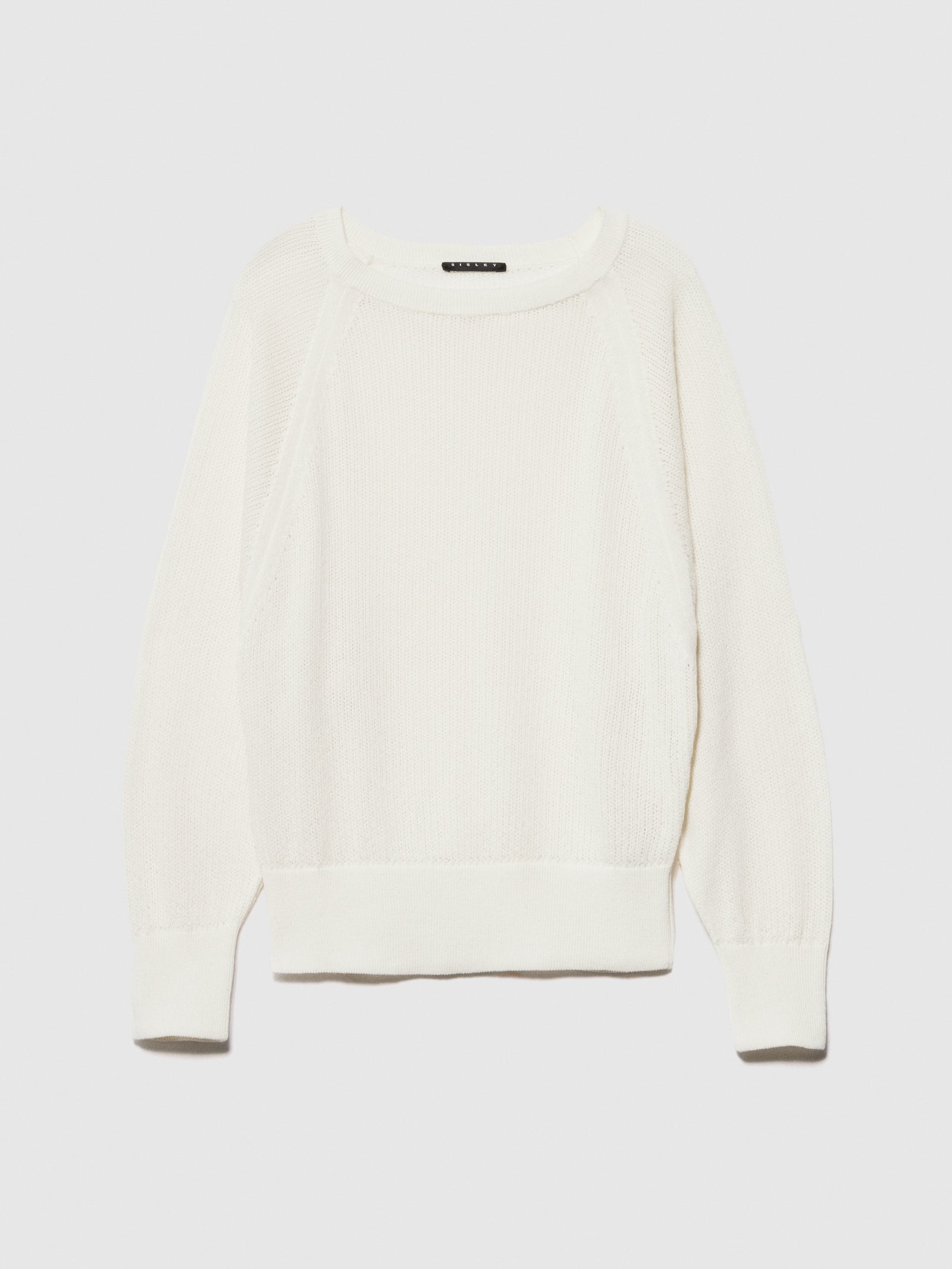 Maglia con maniche a pipistrello da donna bianco panna | Sisley Outlet