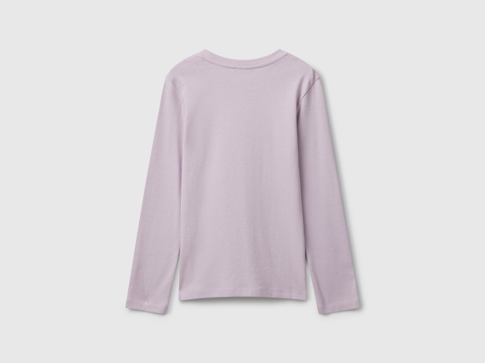 Maglietta con stampa glitter da bambina lavanda 2 | Benetton Outlet