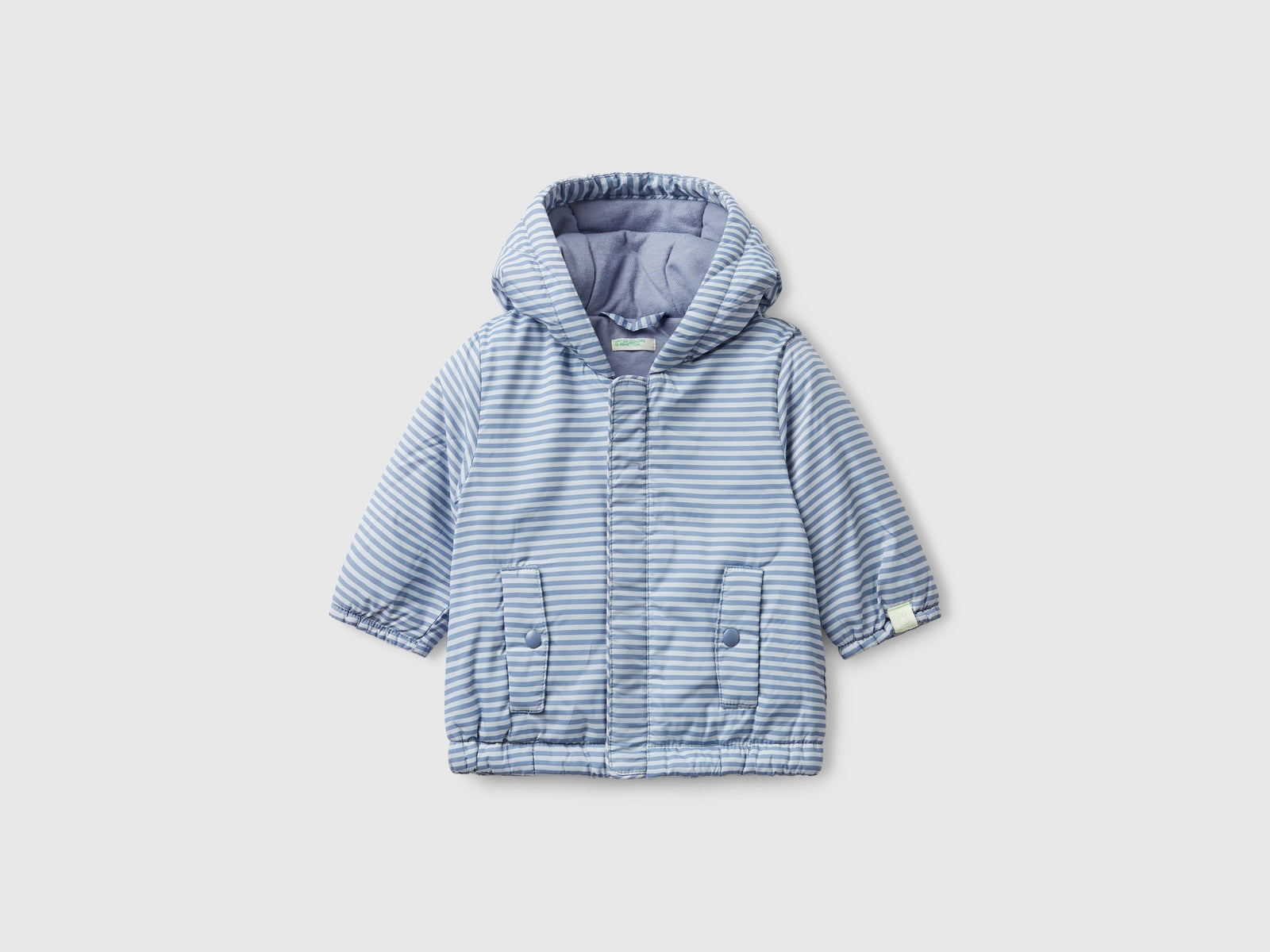 Giacca fantasia "Rain Defender" da neonato bluette | Benetton Outlet