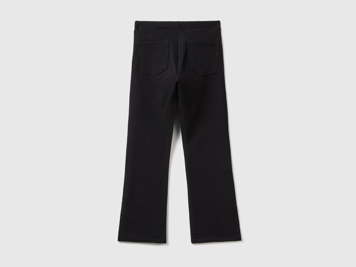 Jeggings a zampa in calda felpa