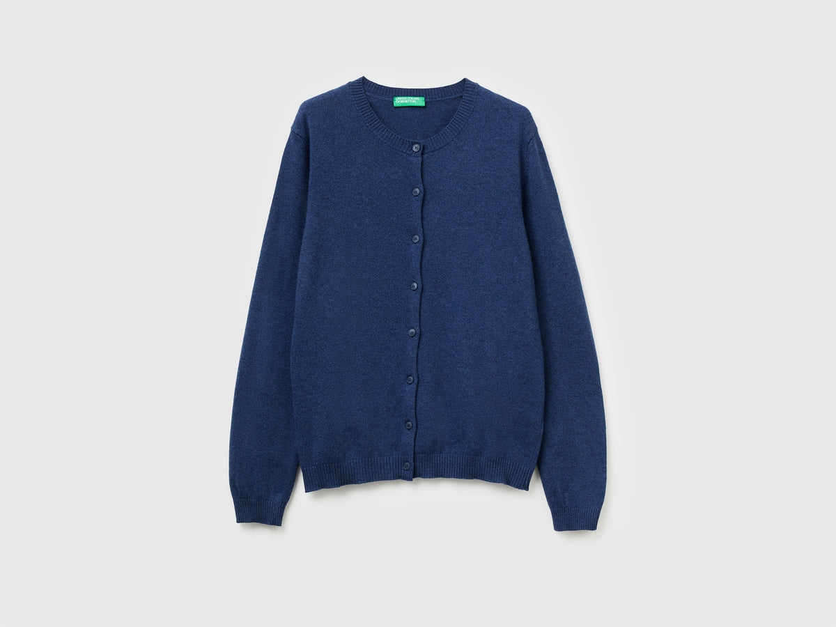 Cardigan in misto lana e cashmere