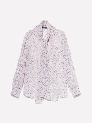 Blusa de gasa con lunares