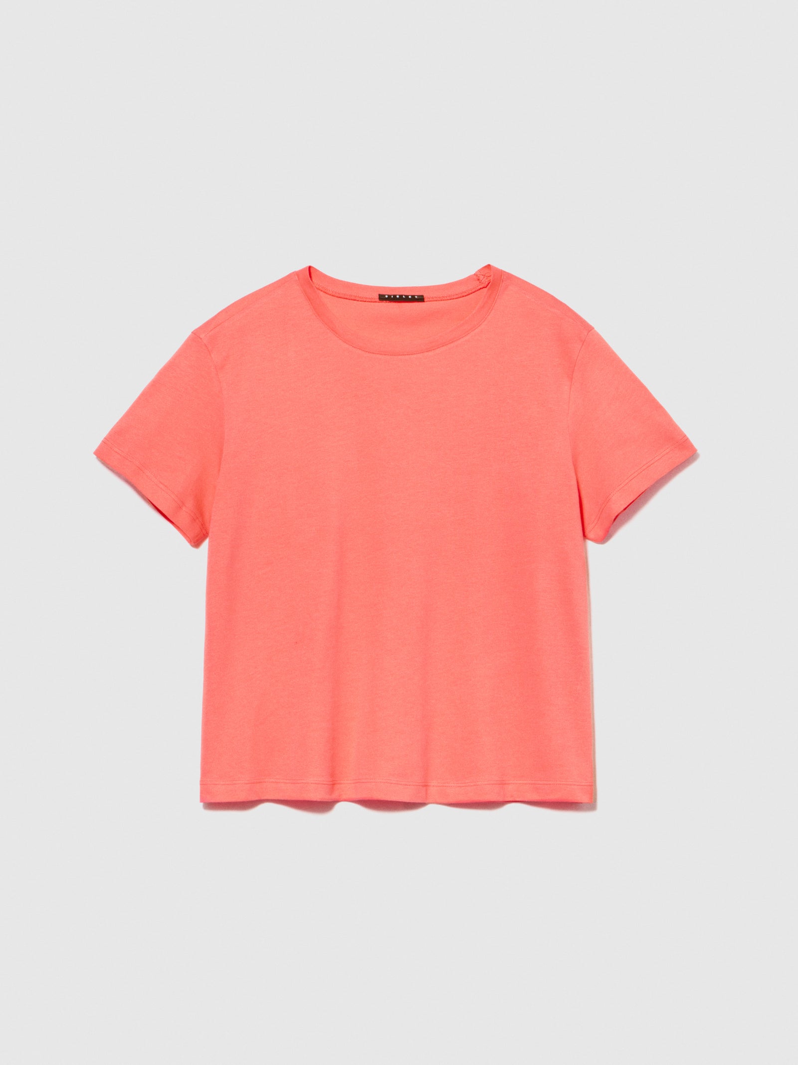 T-shirt boxy fit in cotone biologico da donna arancione | Sisley Outlet