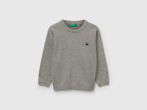 Maglioncino in puro cotone con logo
