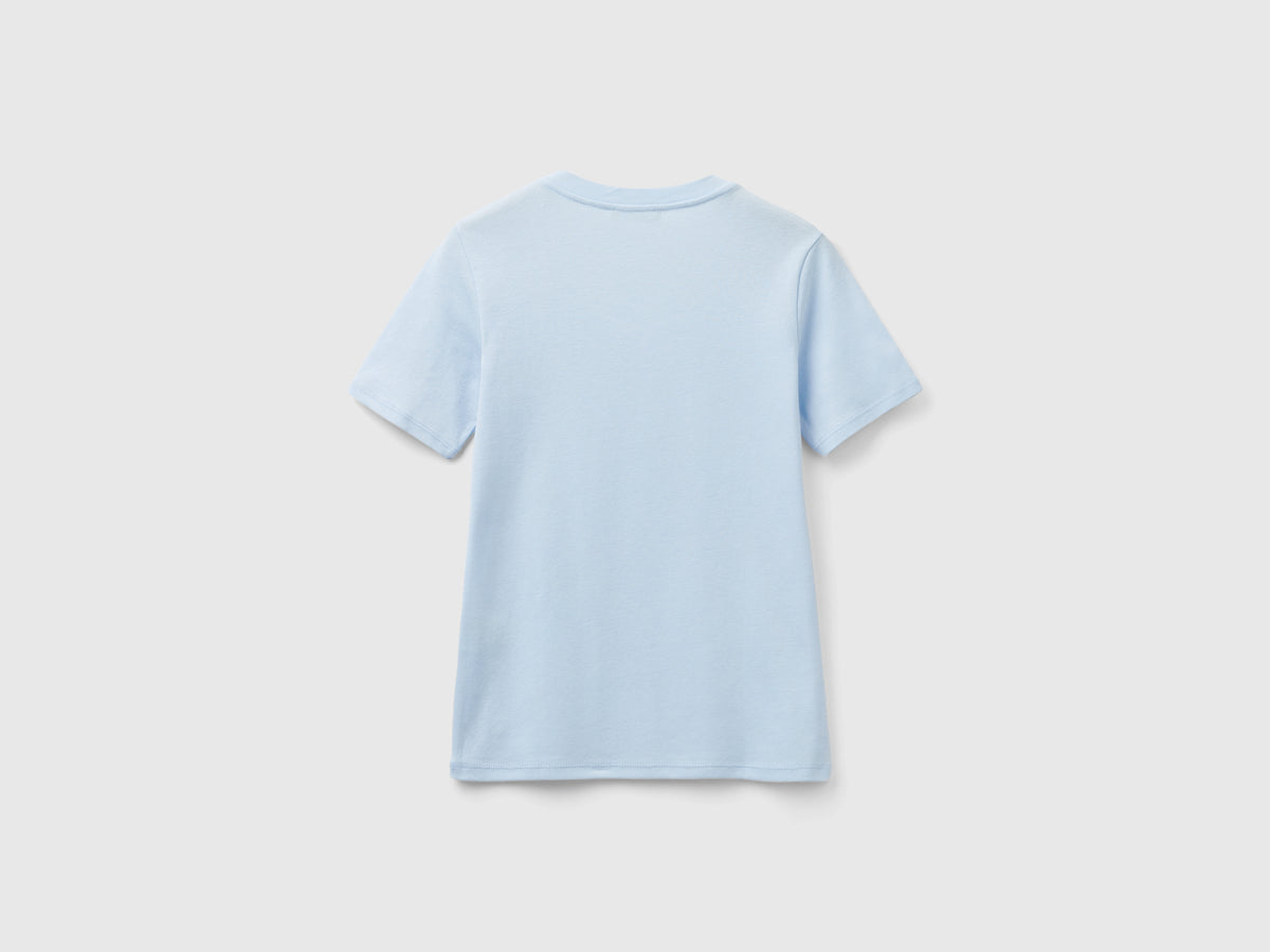T-shirt manica corta in cotone a fibra lunga