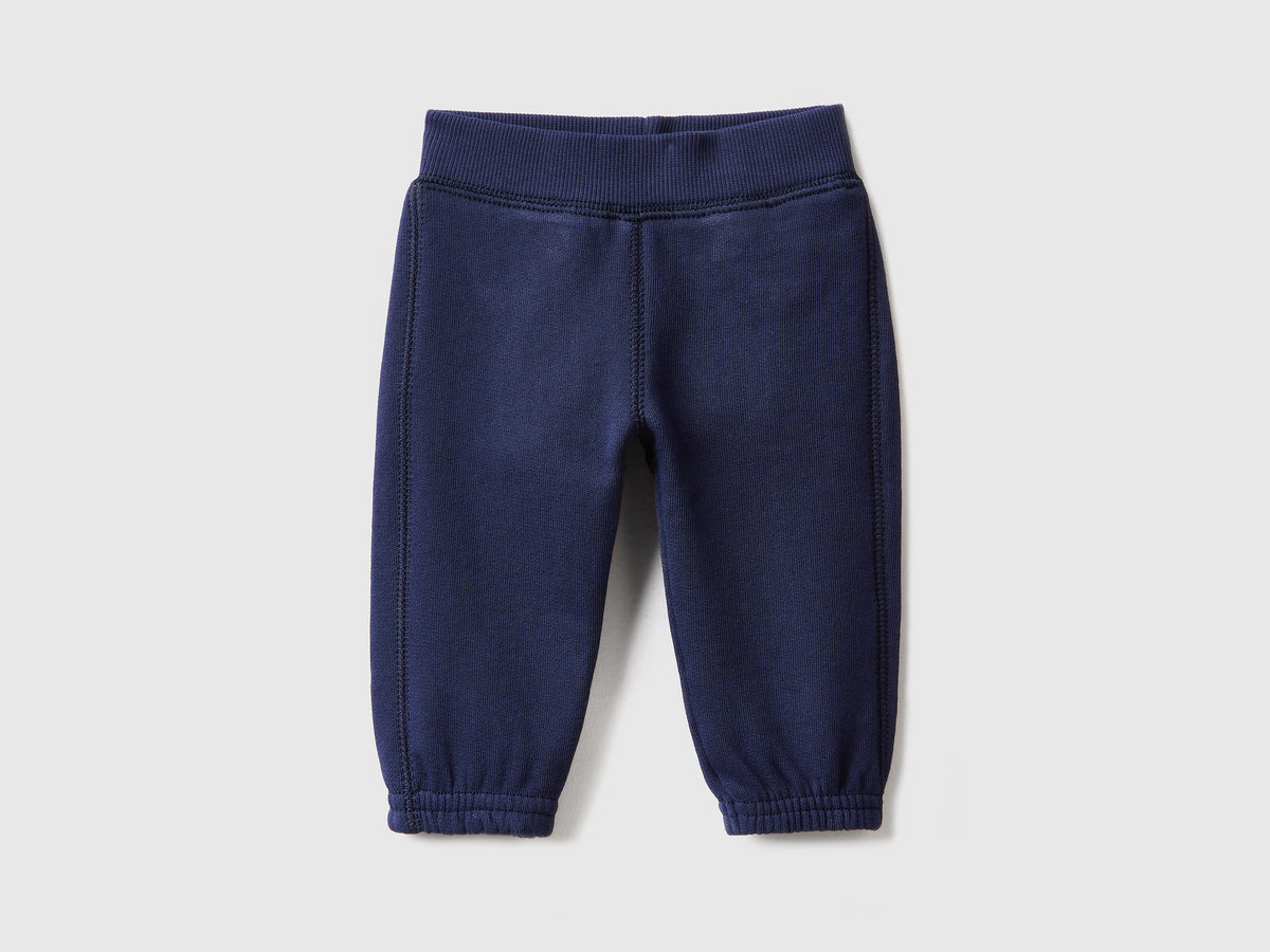 Pantaloni lunghi in felpa di puro cotone