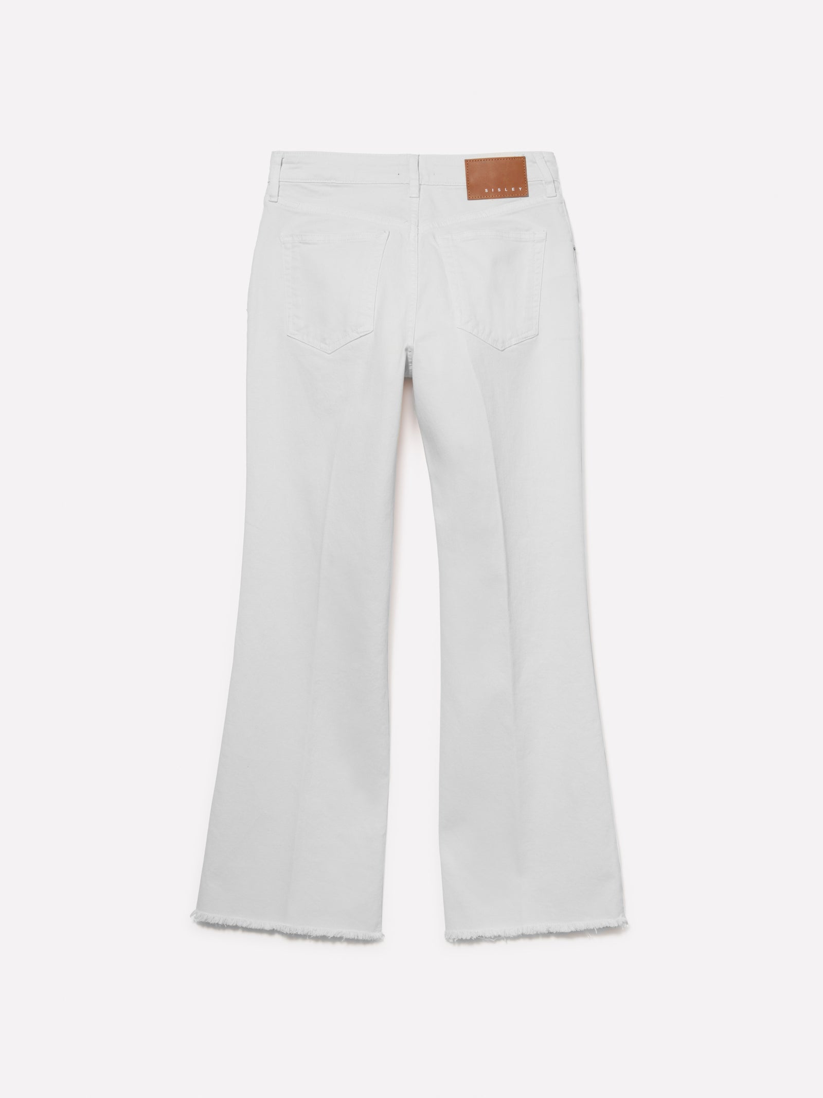 Vaqueros acampanados da donna bianco panna 2 | Sisley Outlet