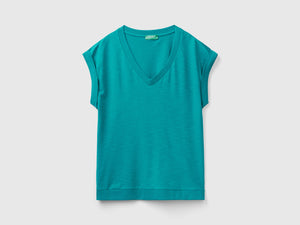 T-shirt con scollo a V