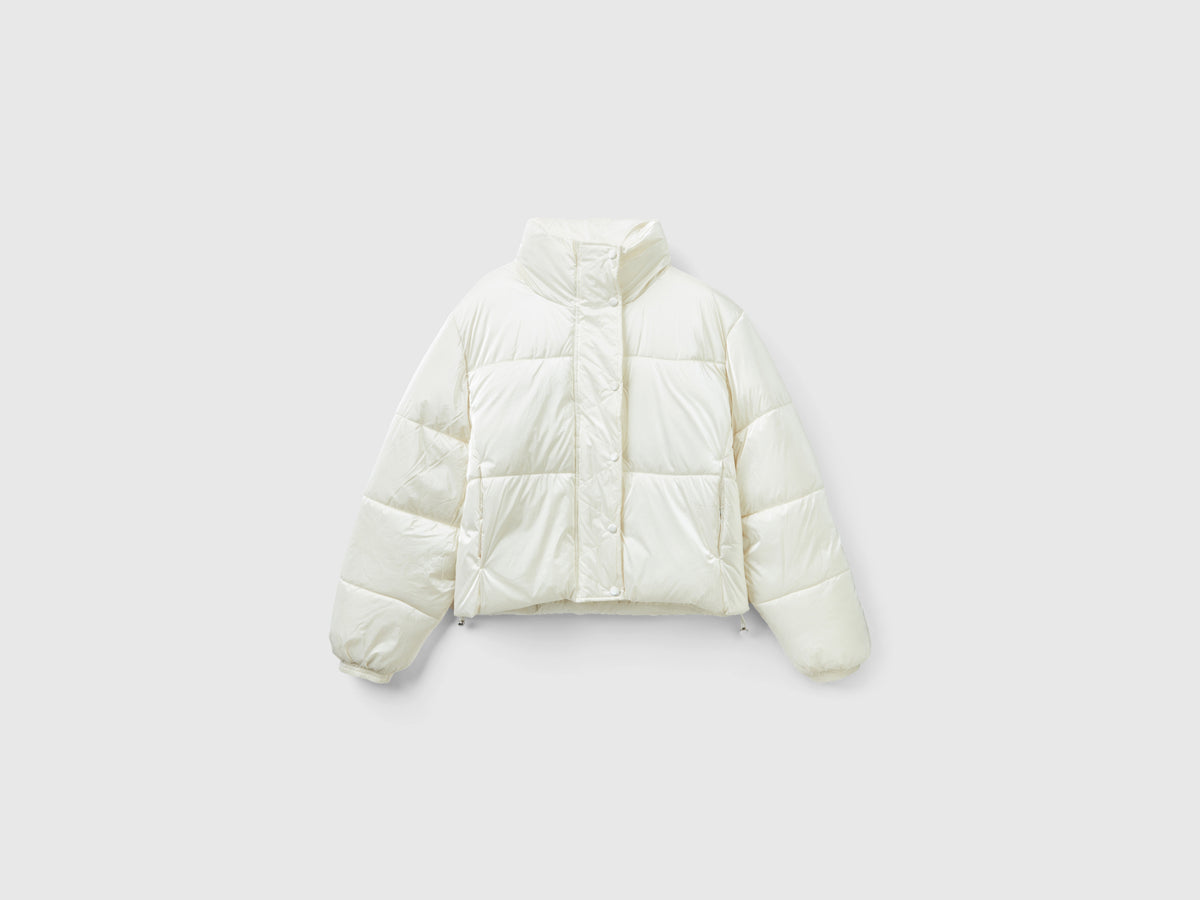 Piumino imbottito in nylon lucido
