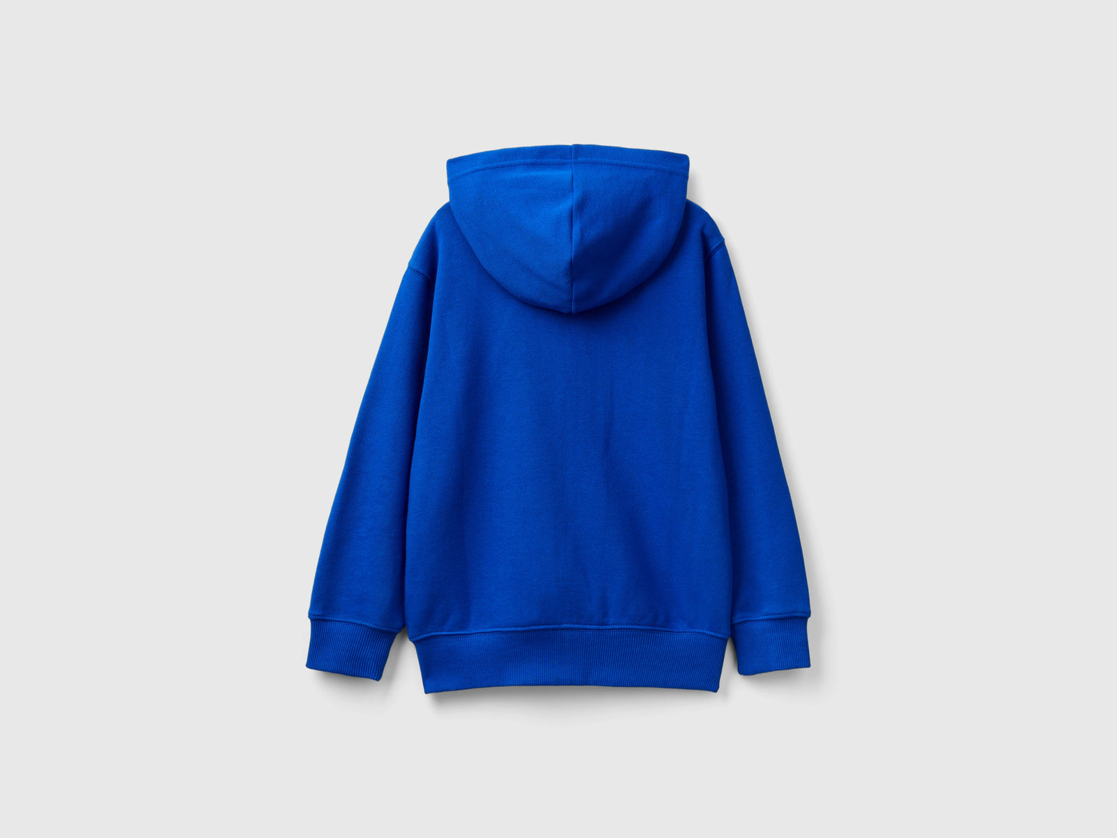 Felpa con zip e ricamo logo da bambino bluette 2 | Benetton Outlet