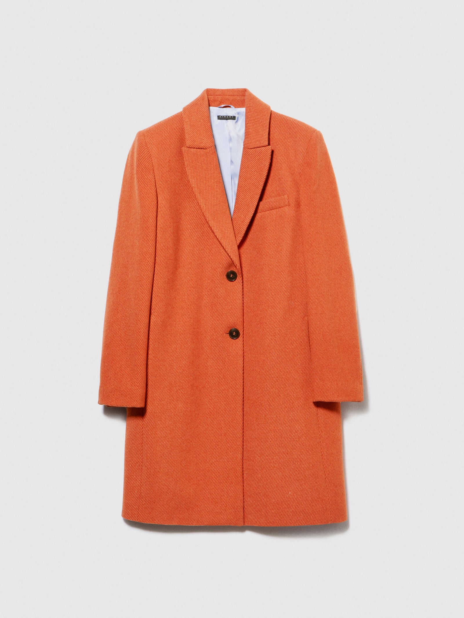 Cappotto monopetto da donna arancione | Sisley Outlet
