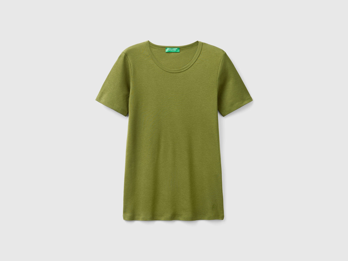 T-shirt in cotone a fibra lunga
