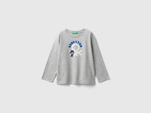 T-shirt manica lunga in cotone bio