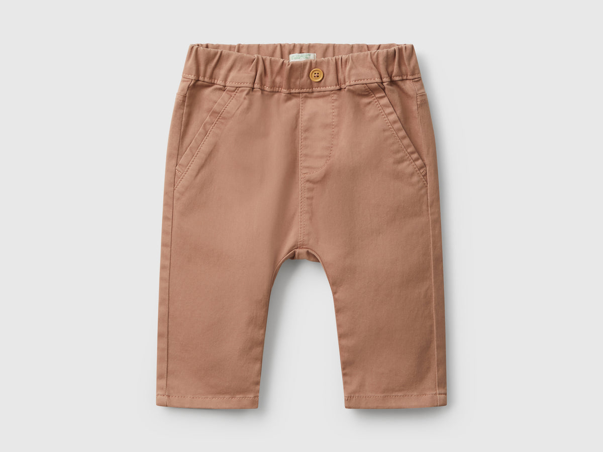 Pantaloni in misto cotone stretch