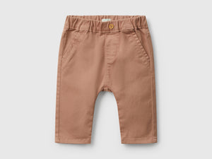 Pantaloni in misto cotone stretch