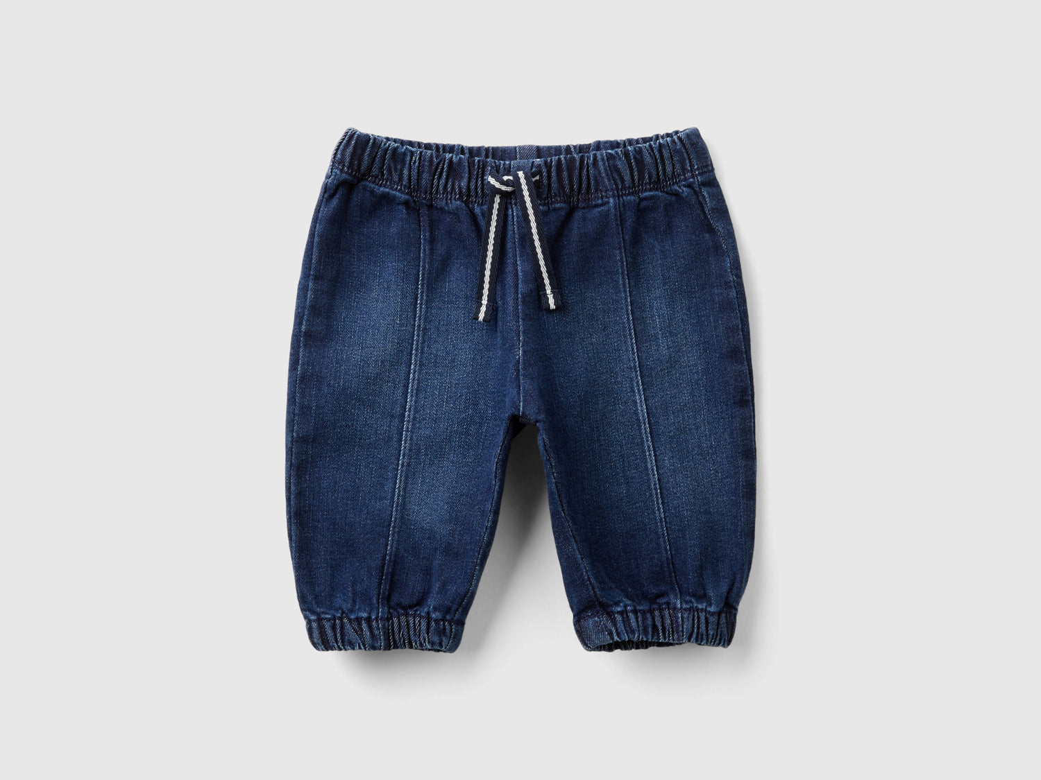 Jeans in cotone stretch da neonato blu | Benetton Outlet