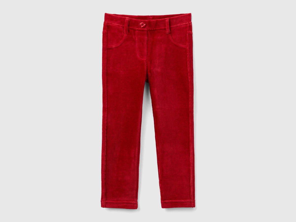 Pantaloni in ciniglia a costine