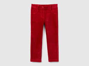 Pantaloni in ciniglia a costine