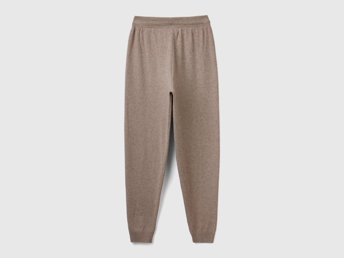 Pantalone sportivo mélange misto cashmere