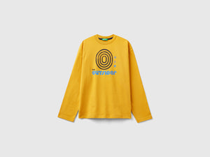 T-shirt in caldo cotone con stampa