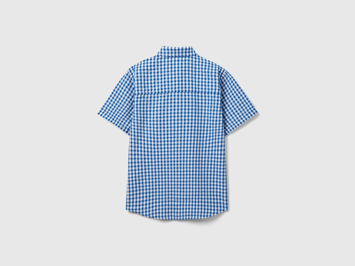 Camicia manica corta a quadretti