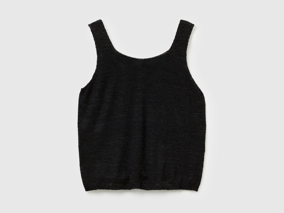 Canotta reversibile in misto alpaca