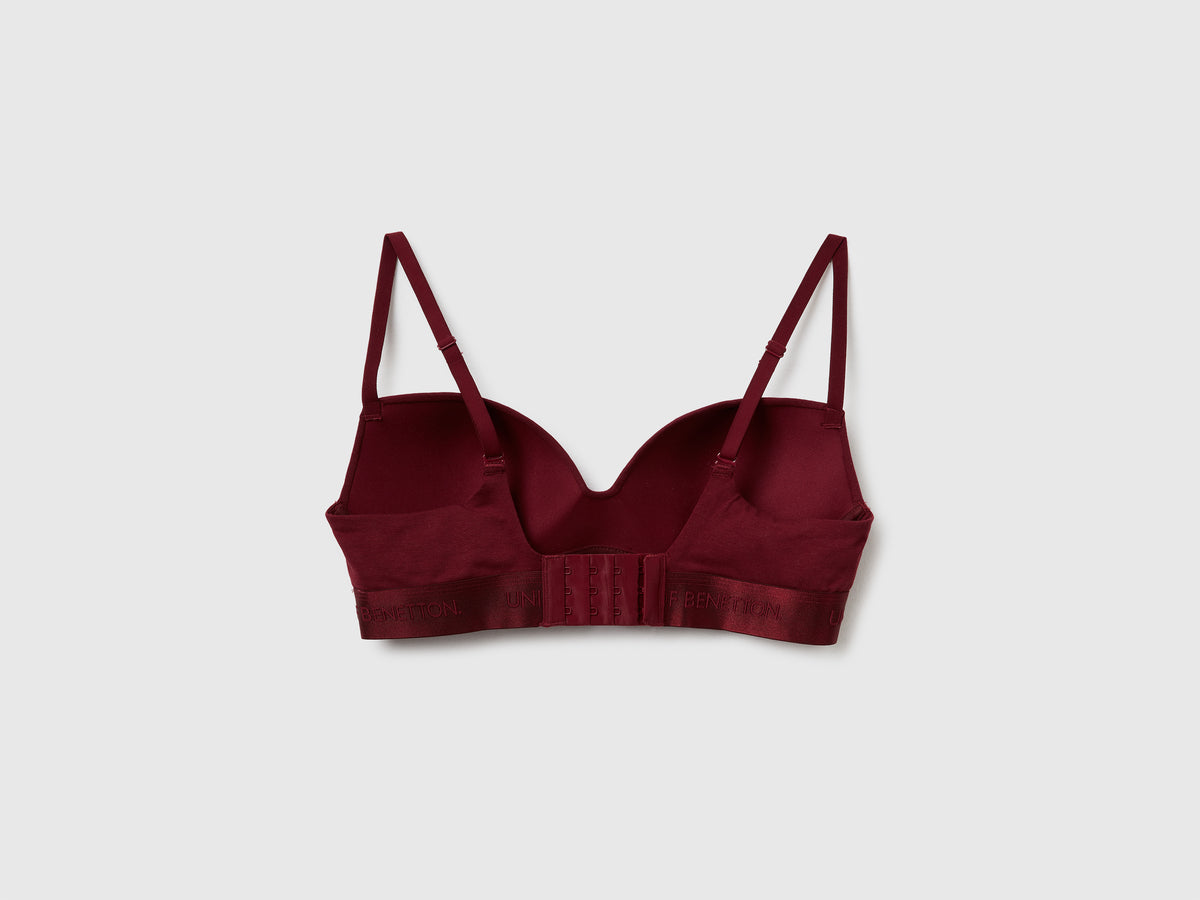 Reggiseno imbottito in cotone stretch