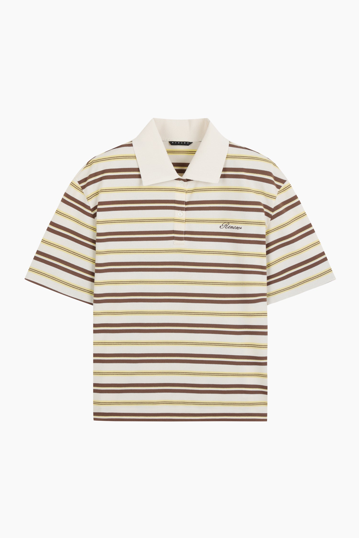 Polo a righe da donna giallo | Sisley Outlet