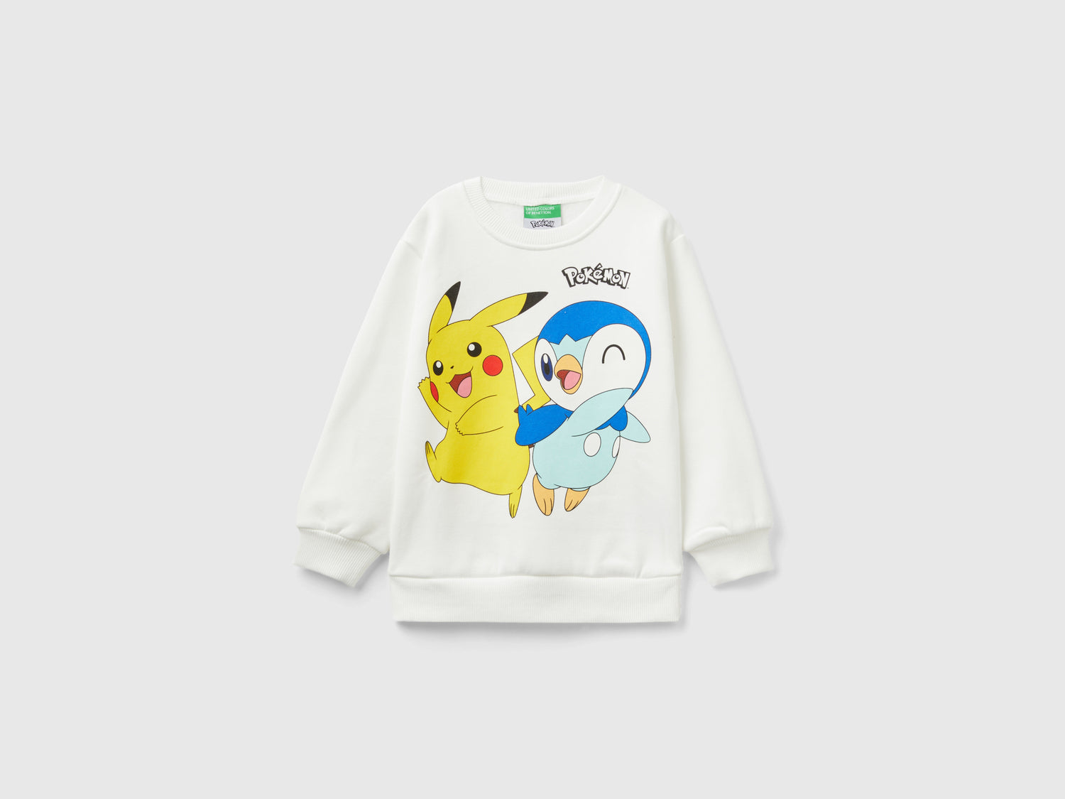 Calda felpa Pokémon over fit da bimbo bianco | Benetton Outlet