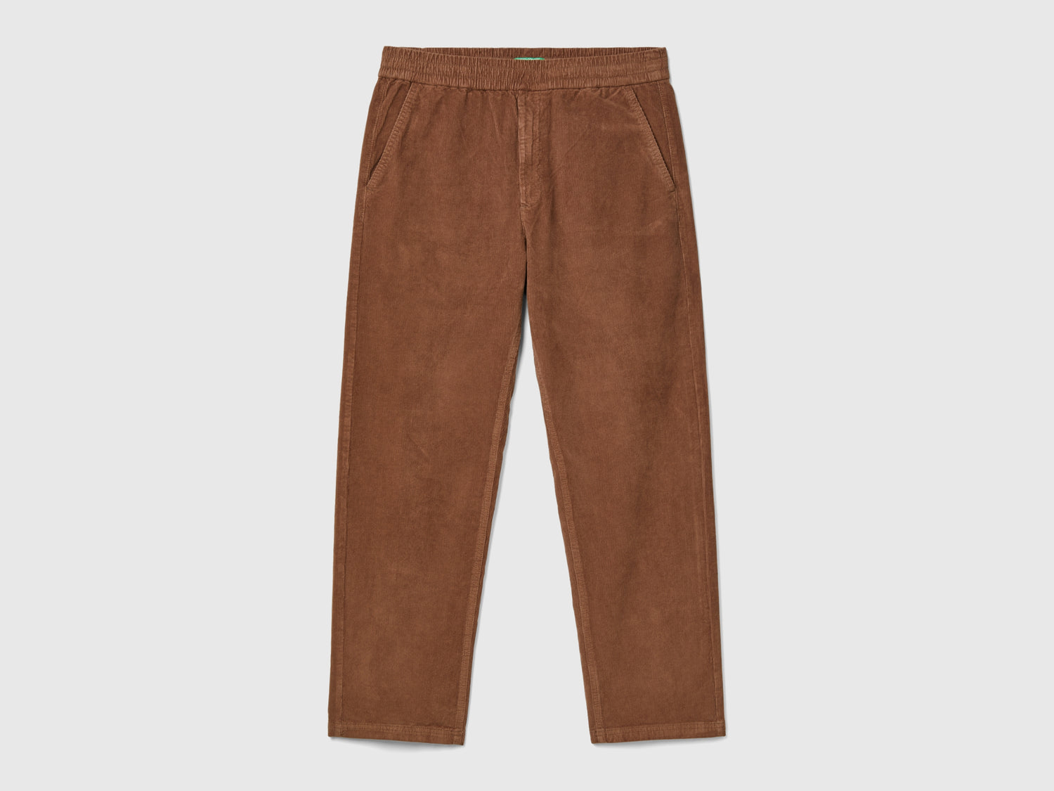 Joggers in velluto con coulisse da uomo marrone | Benetton Outlet