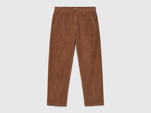 Joggers in velluto con coulisse