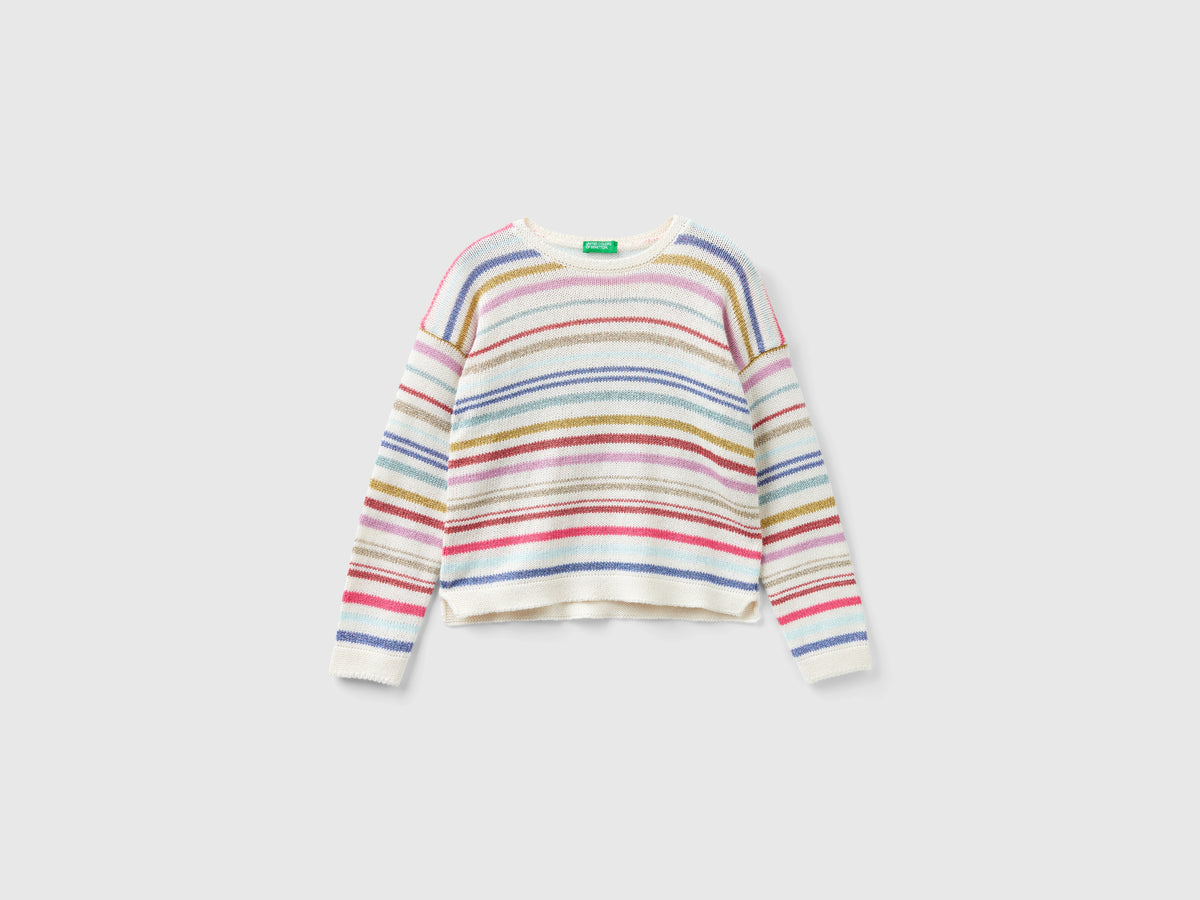 Maglioncino a righe con lurex