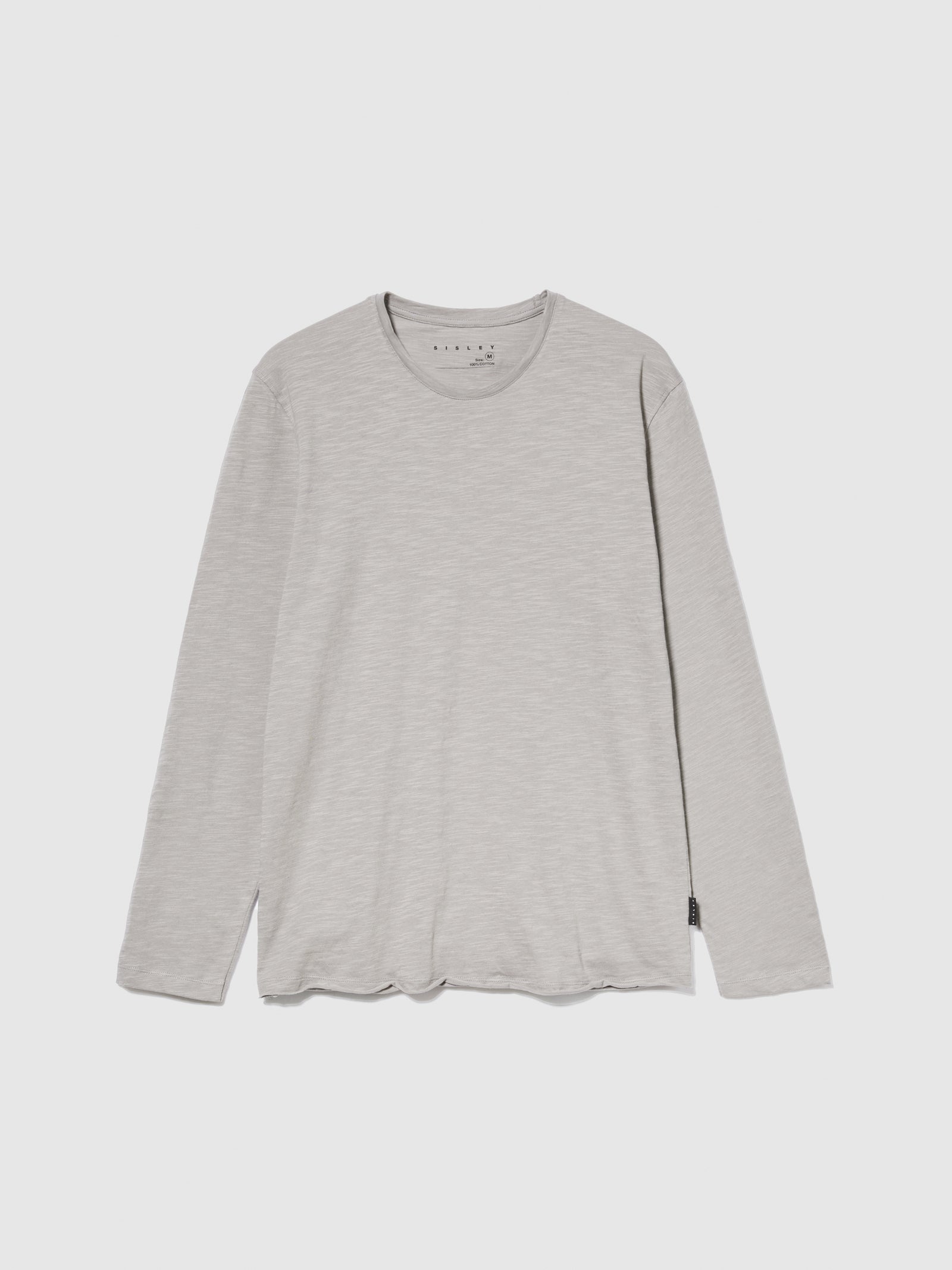 T-shirt a maniche lunghe da uomo grigio | Sisley Outlet