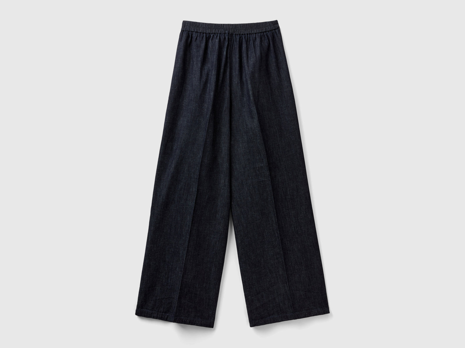 Pantaloni in denim wide fit da donna nero 2 | Benetton Outlet