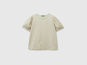 T-shirt girocollo realizzata in puro cotone leggero