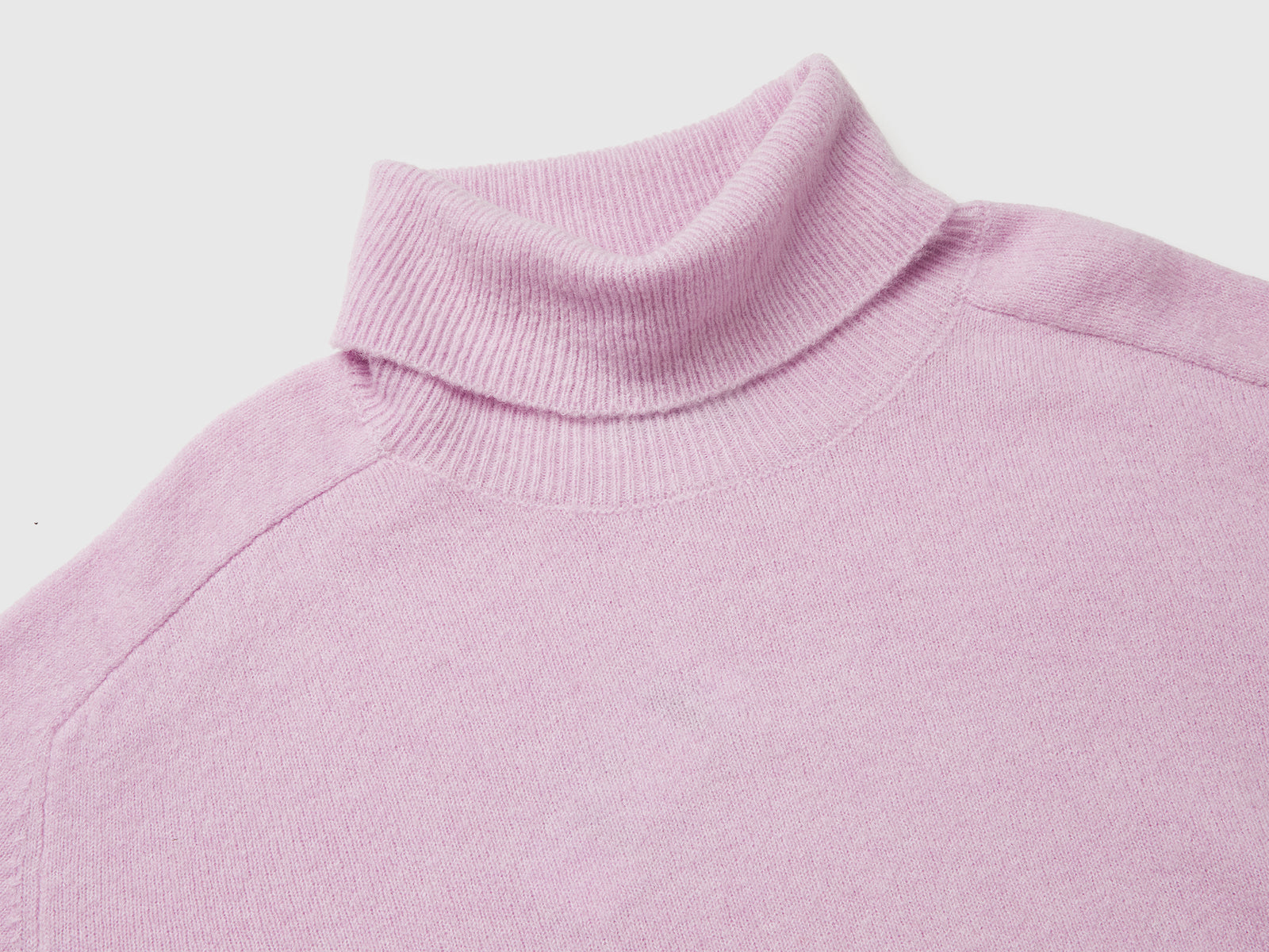 Dolcevita in misto lana stretch da donna lilla 3 | Benetton Outlet