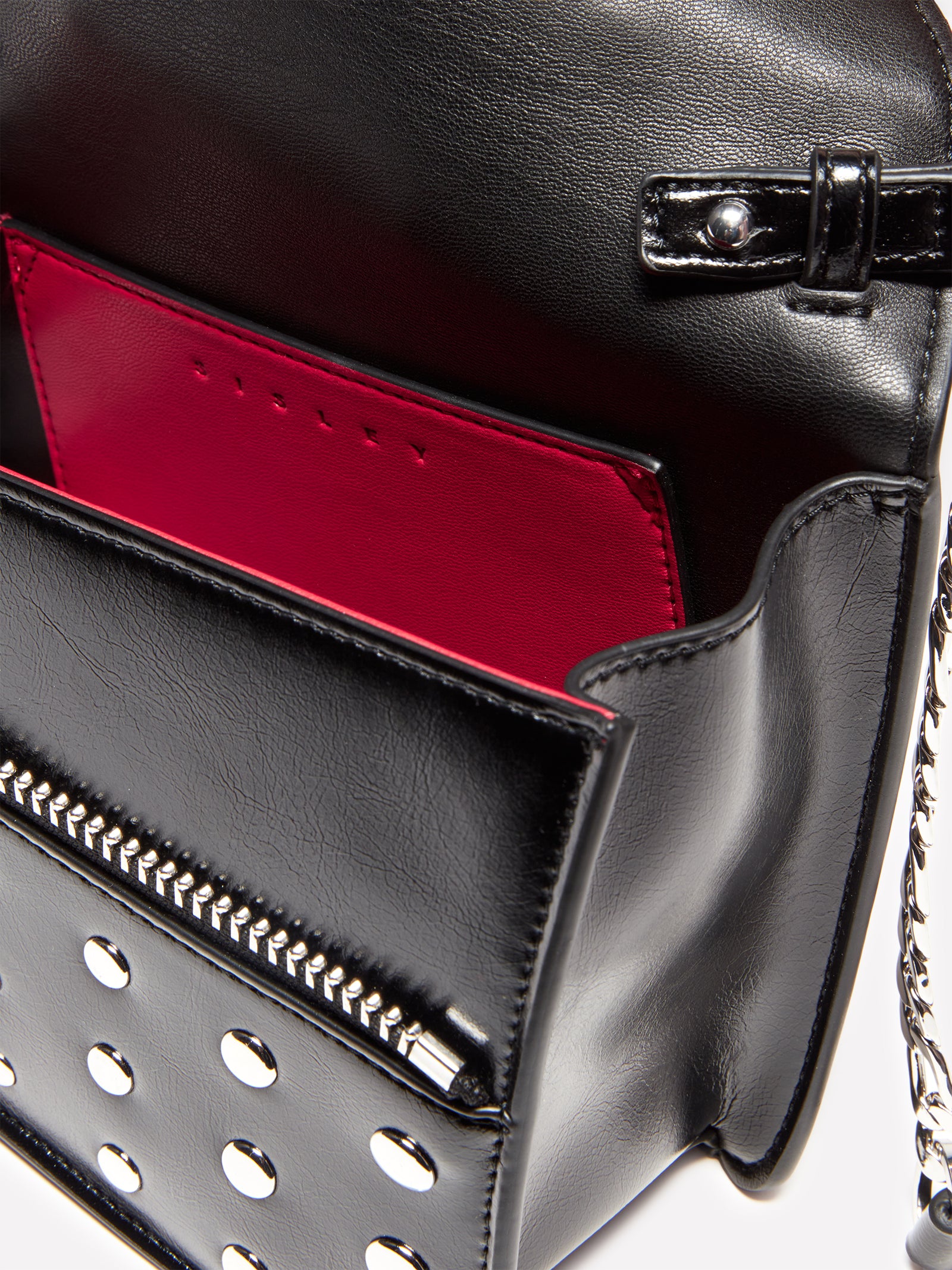 Borsetta asimmetrica con borchie da donna nero 3 | Sisley Outlet